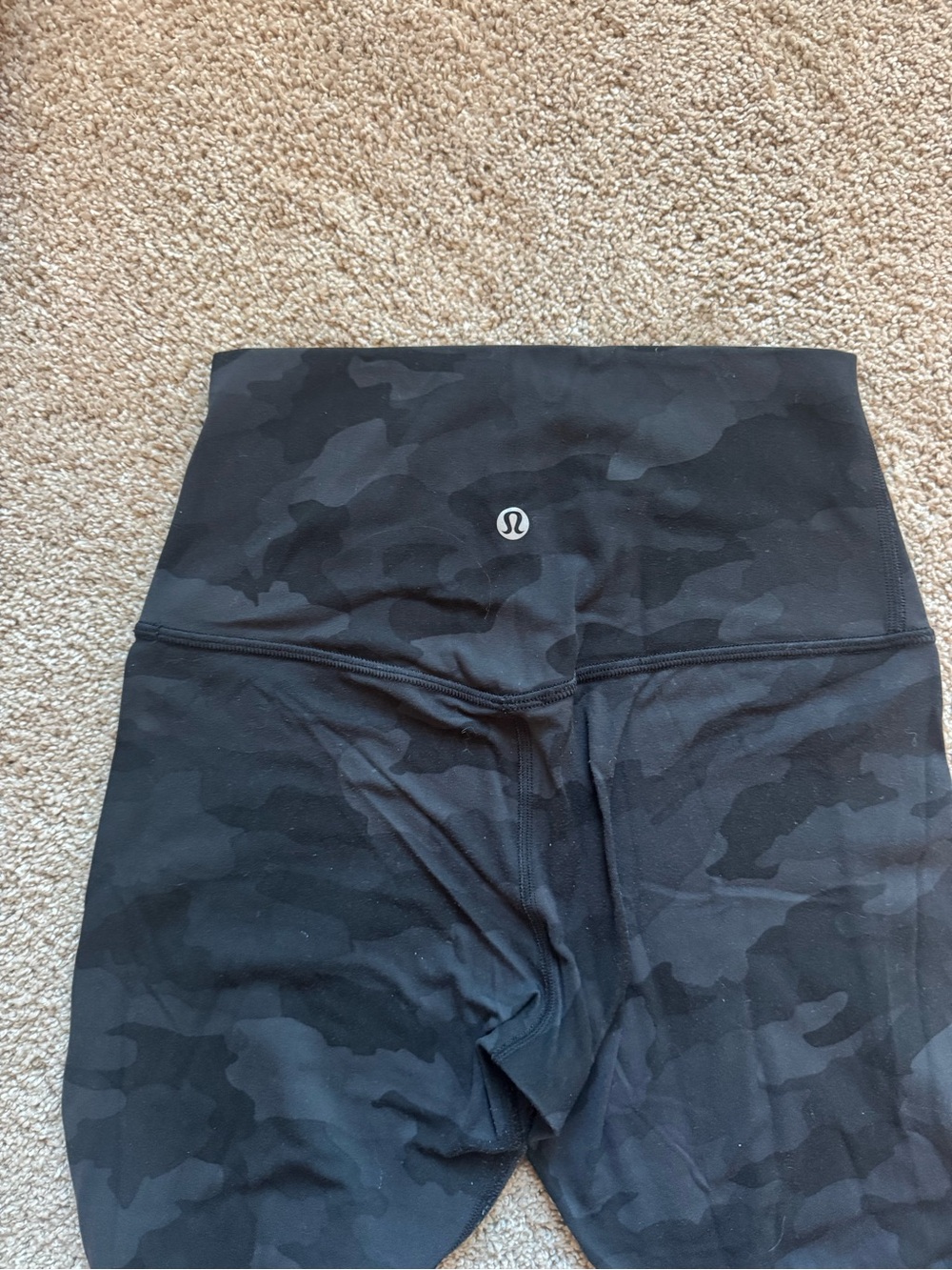 lululemon align Black Camo High-Rise Leggings 7/8 length